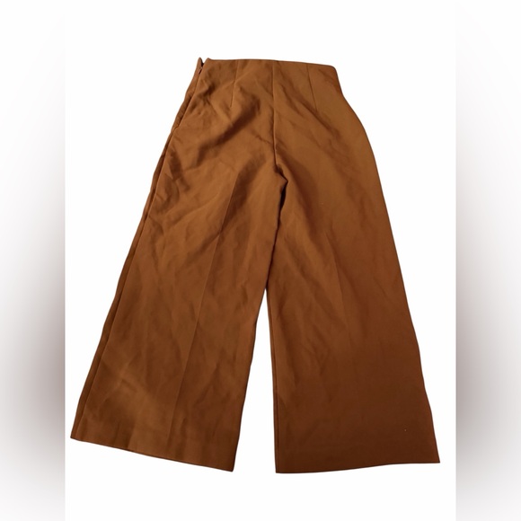 Joie brown Wide Leg gaucho Cropped Pants Womens Size 4 nwot - Picture 2 of 3